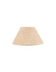 Abat-jour contre collé forme victorienne raphia naturel