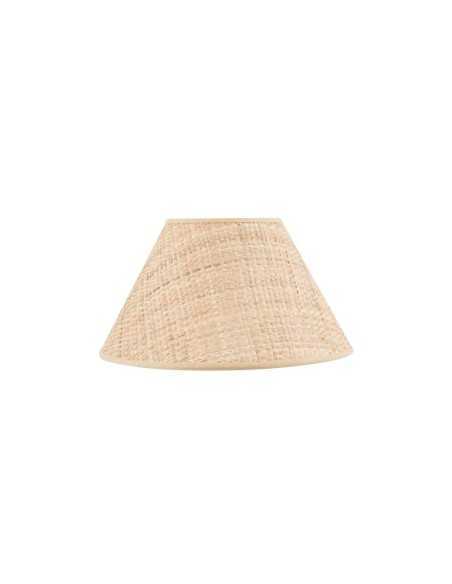Abat-jour contre collé forme victorienne raphia naturel