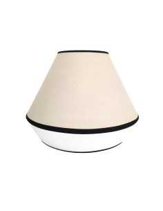 Suspension bicolore beige/blanc cassé