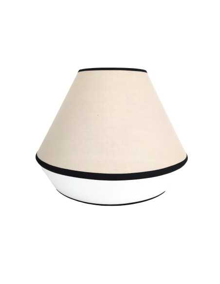 Suspension bicolore beige/blanc cassé