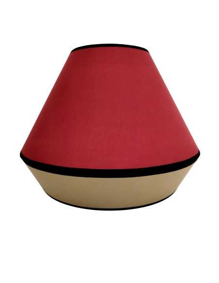 Suspension bicolore bordeaux/taupe