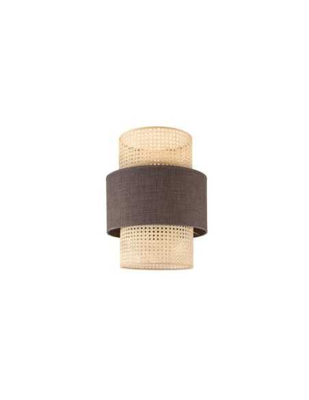 Suspension cylindre double extérieur coton, intérieur canage