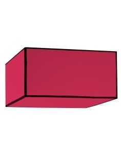 Suspension roméo carrée rouge vif