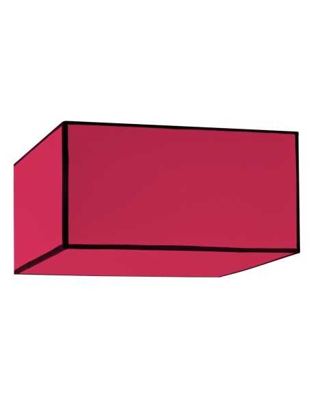 Suspension roméo carrée rouge vif