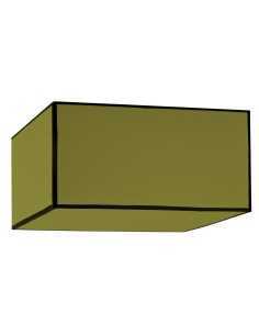 Suspension roméo carrée vert bronze