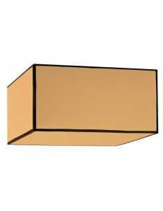 Suspension roméo carrée jaune vif