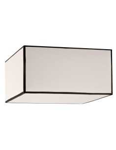 Suspension roméo carrée blanc cassé