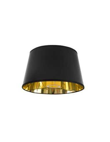 Abat-jour forme Demi-Empire lackfolie noir