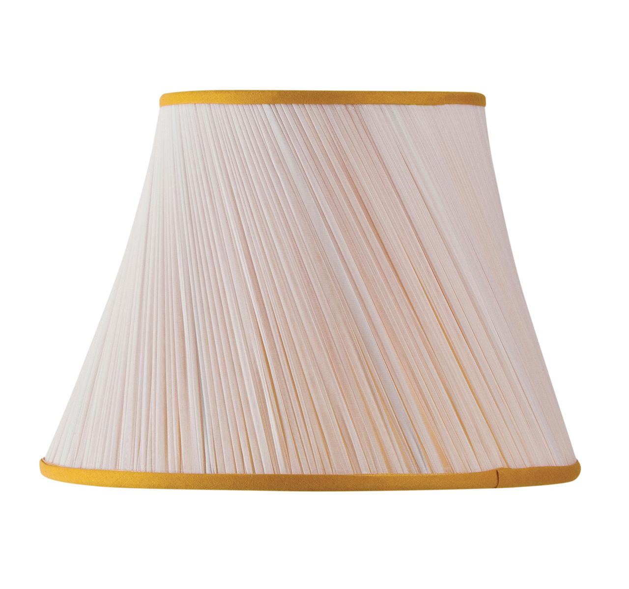 Abat-jour plissé forme biais mousseline