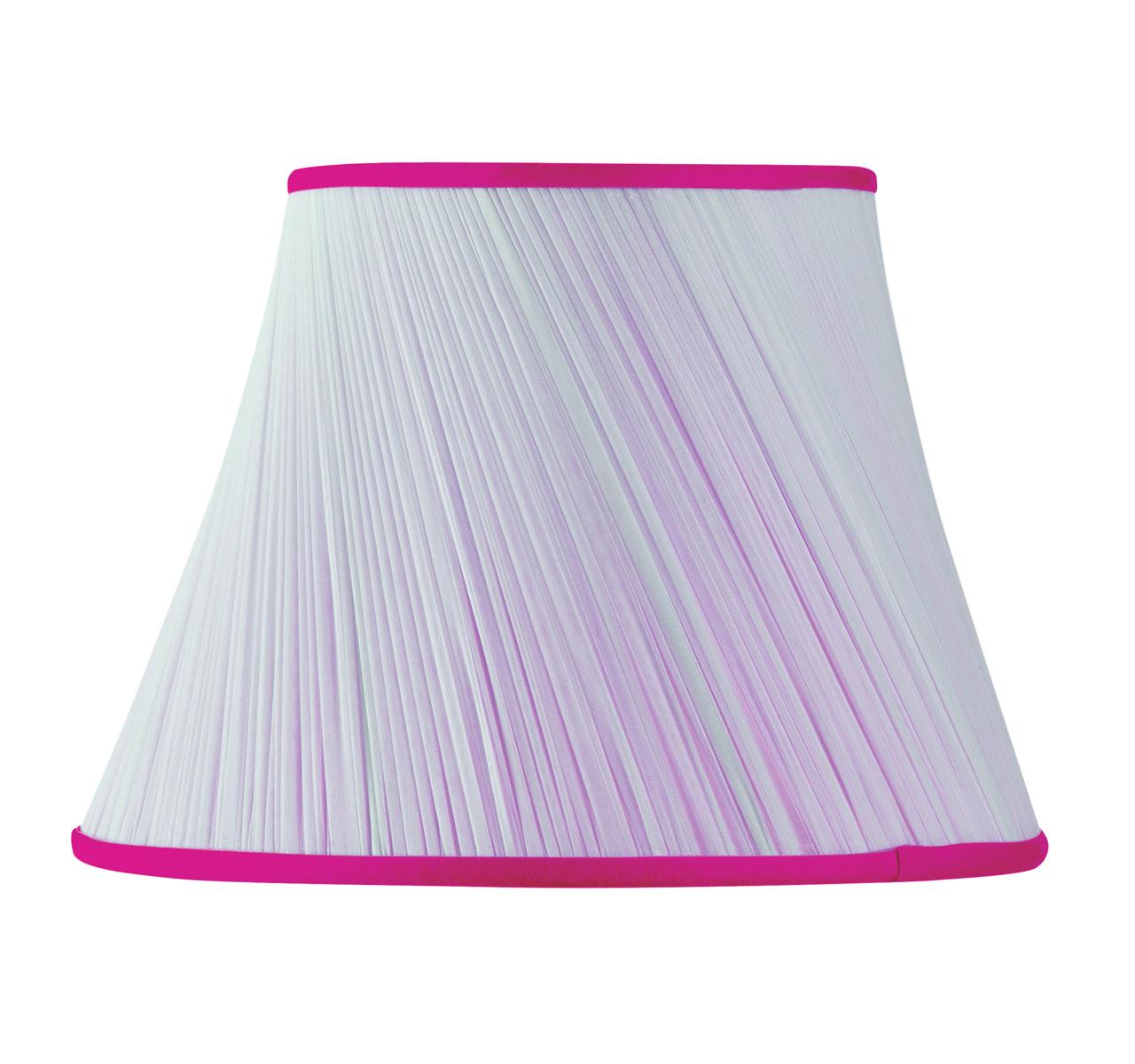 Abat-jour plissé forme biais mousseline