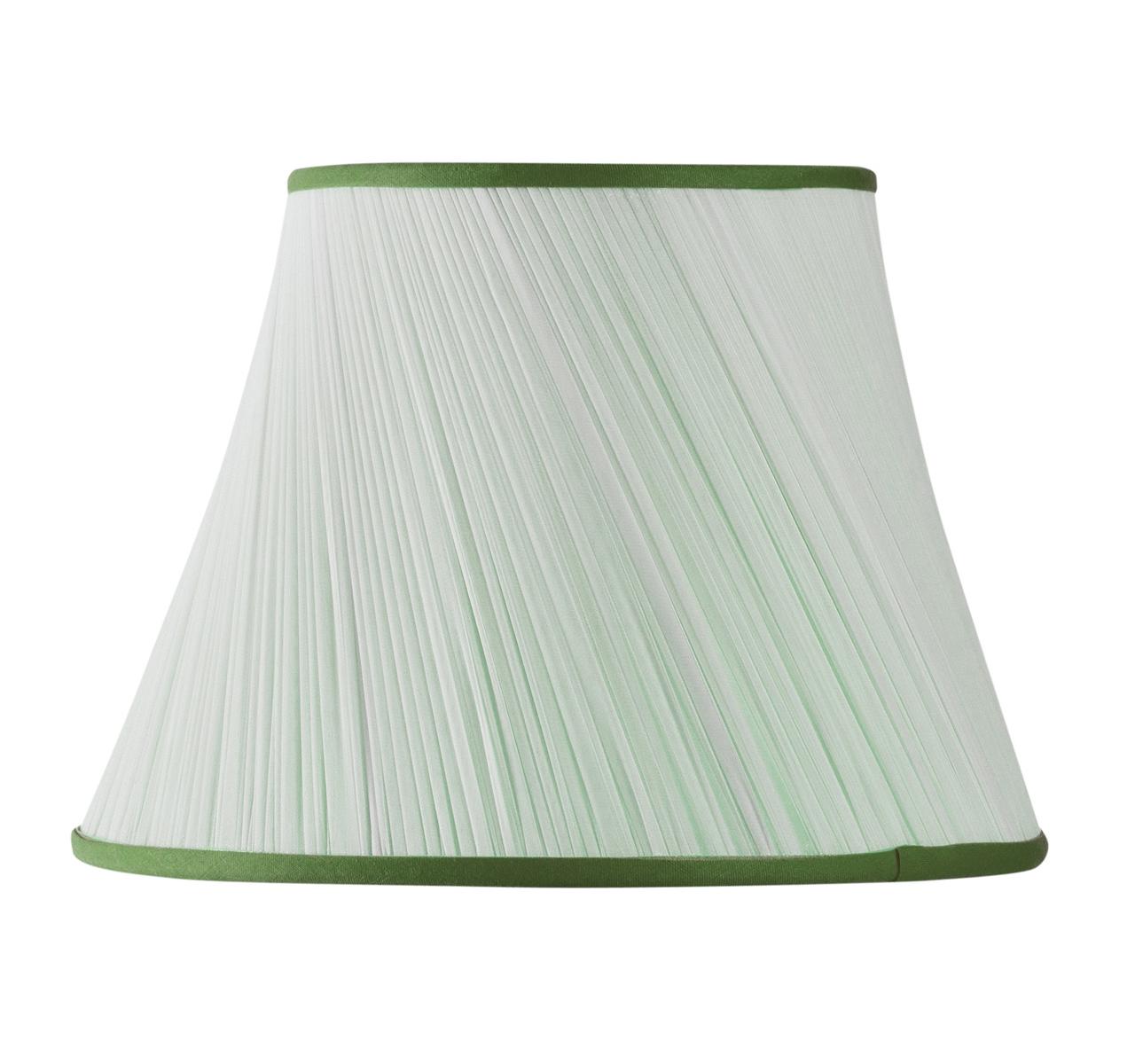 Abat-jour plissé forme biais mousseline