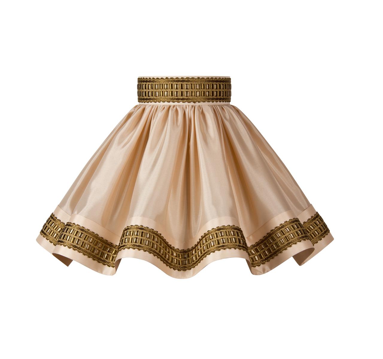 Abat-jour plissé forme juponné