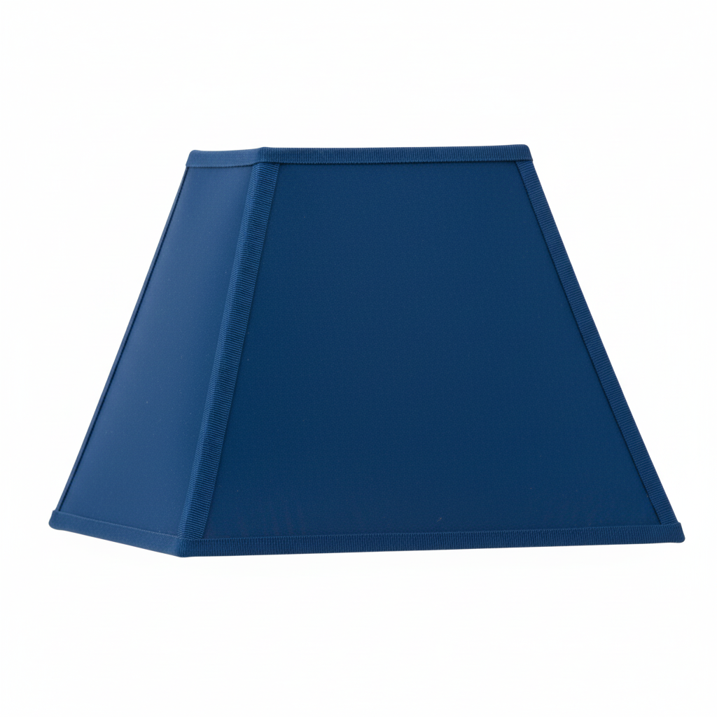 Abat-jour carré bleu cobalt