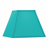 Abat-jour carré turquoise