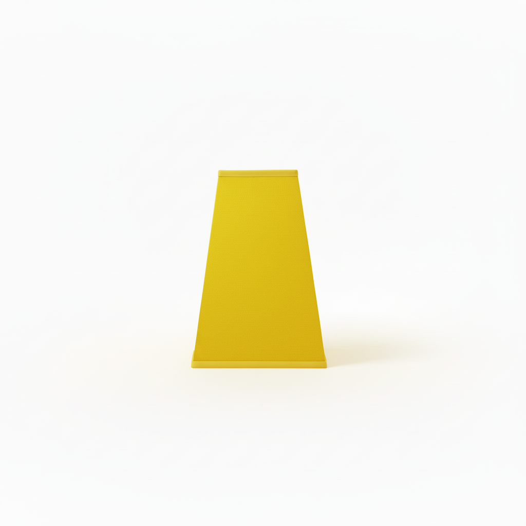 Abat-jour jaune vif ton sur ton