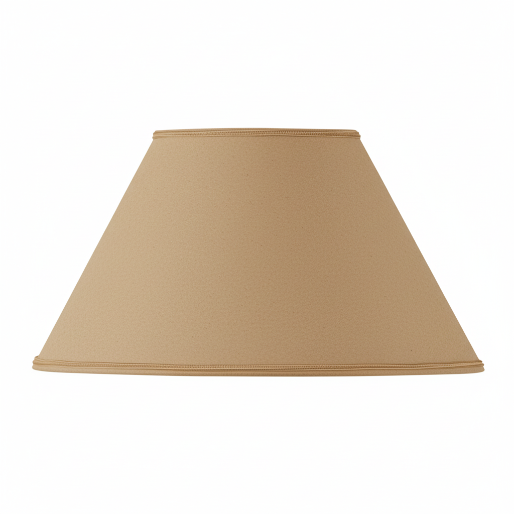 Abat-jour kraft naturel ton sur ton