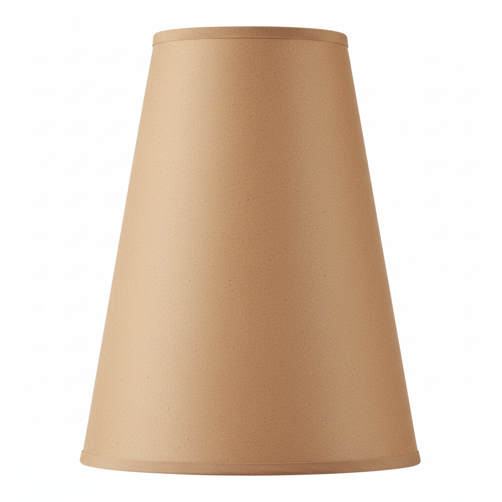 Abat-jour kraft naturel ton sur ton
