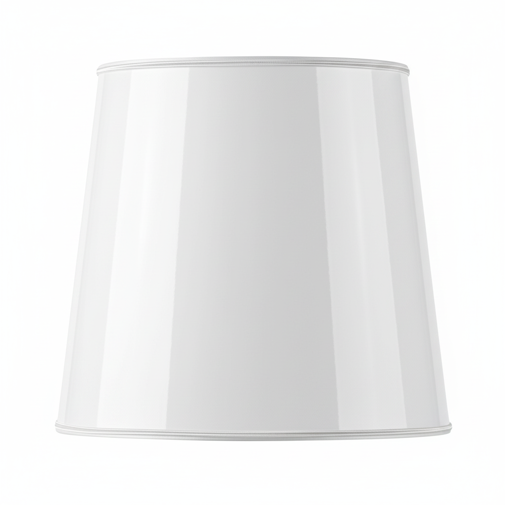 Abat-jour lackfolie blanc brillant ton sur ton