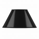 Abat-jour lackfolie noir galon ton sur ton