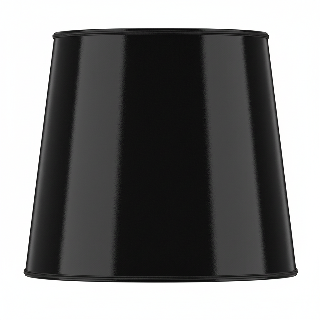 Abat-jour lackfolie noir ton sur ton