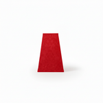 Abat-jour pyramide rouge vif ton sur ton
