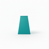 Abat-jour pyramide turquoise ton sur ton