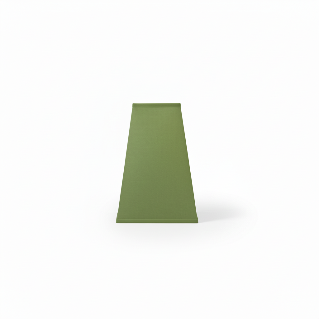 Abat-jour pyramide vert ton sur ton