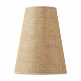 Abat-jour raphia naturel ton sur ton