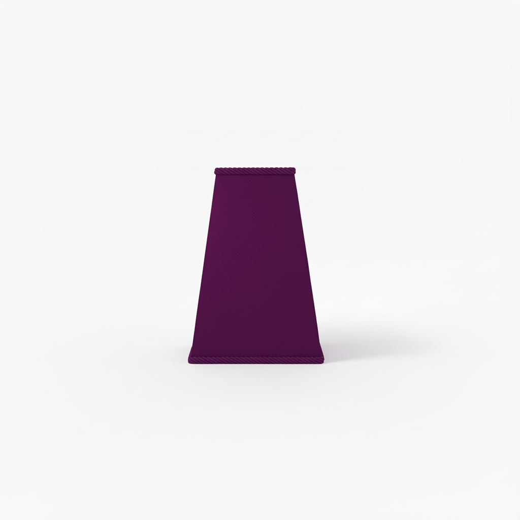 Abat-jour violet intense ton sur ton