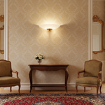 Ambiance applique murale bronze et vasque opale