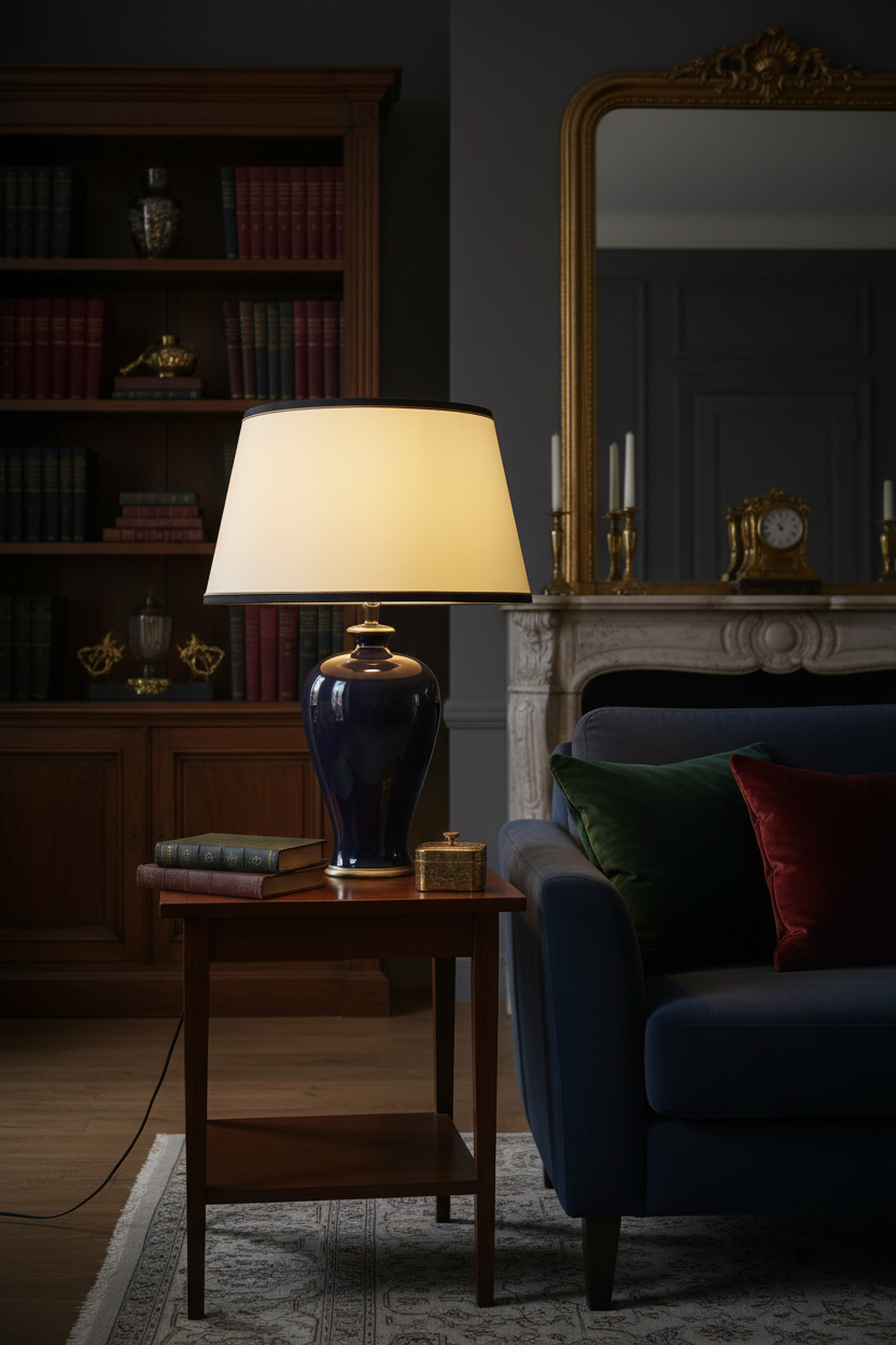Ambiance lampe céramique ivoire