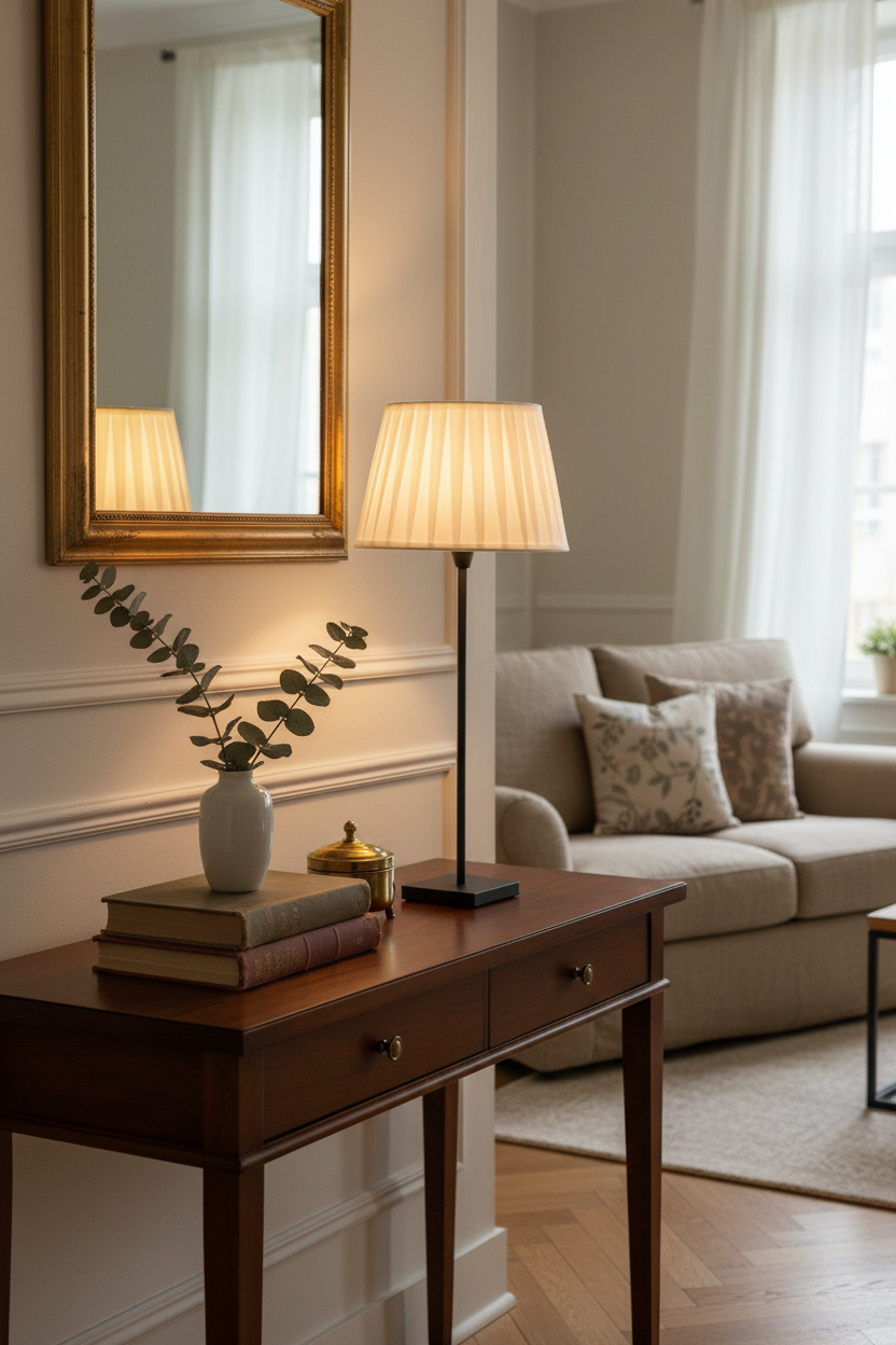 Ambiance pied de lampe noir 35cm