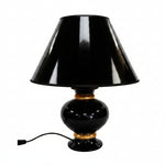 Lampe à poser céramique noir moyen modèle fabrication française