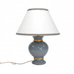Lampe à poser céramique gris/bleuté moyen modèle fabrication française