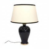 Lampe à poser céramique noir grand modèle fabrication française