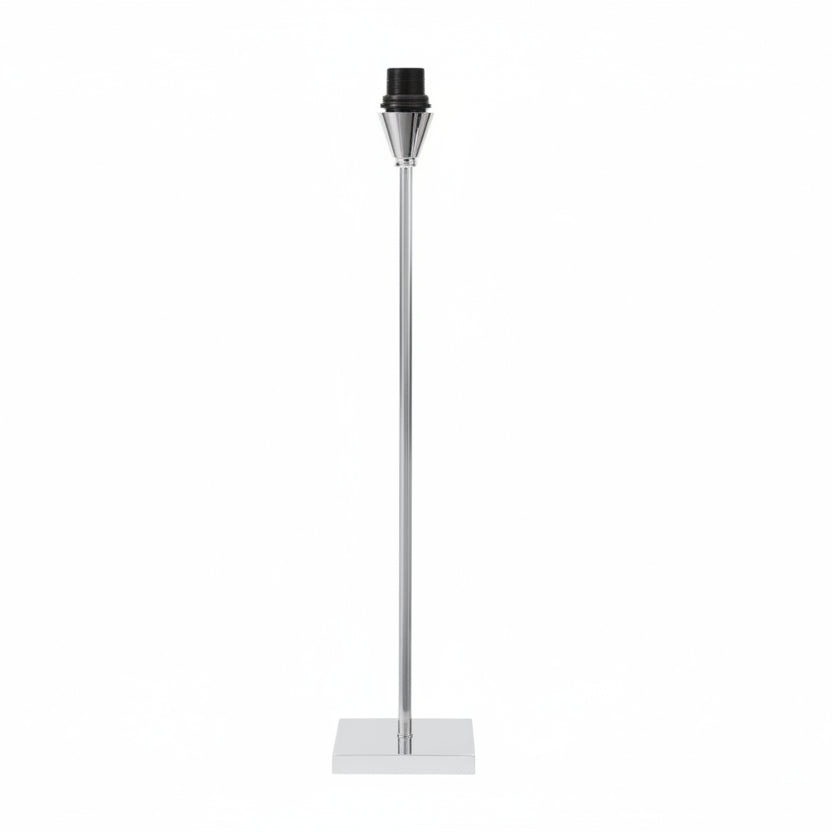 Pied de lampe chromé