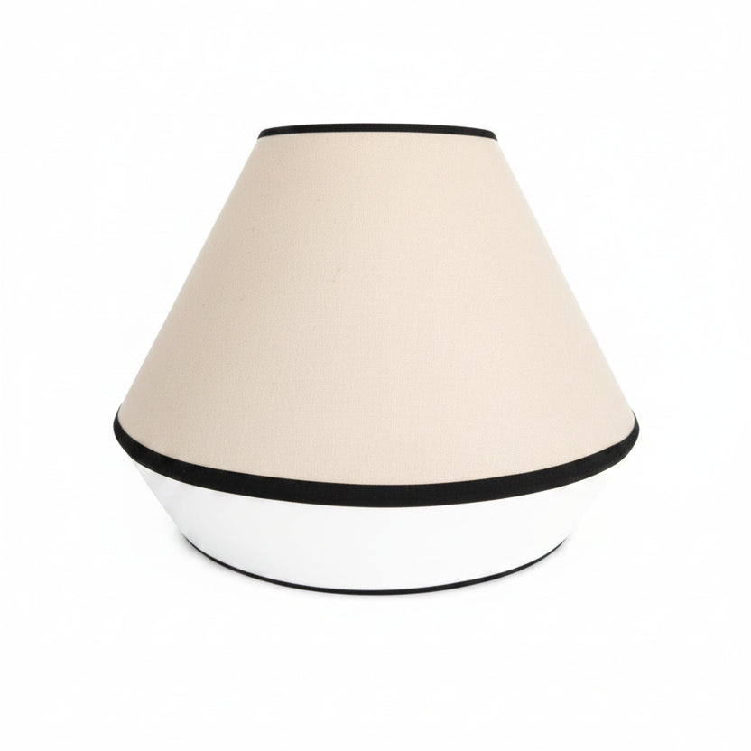 Suspension bicolore beige/blanc cassé fabrication française